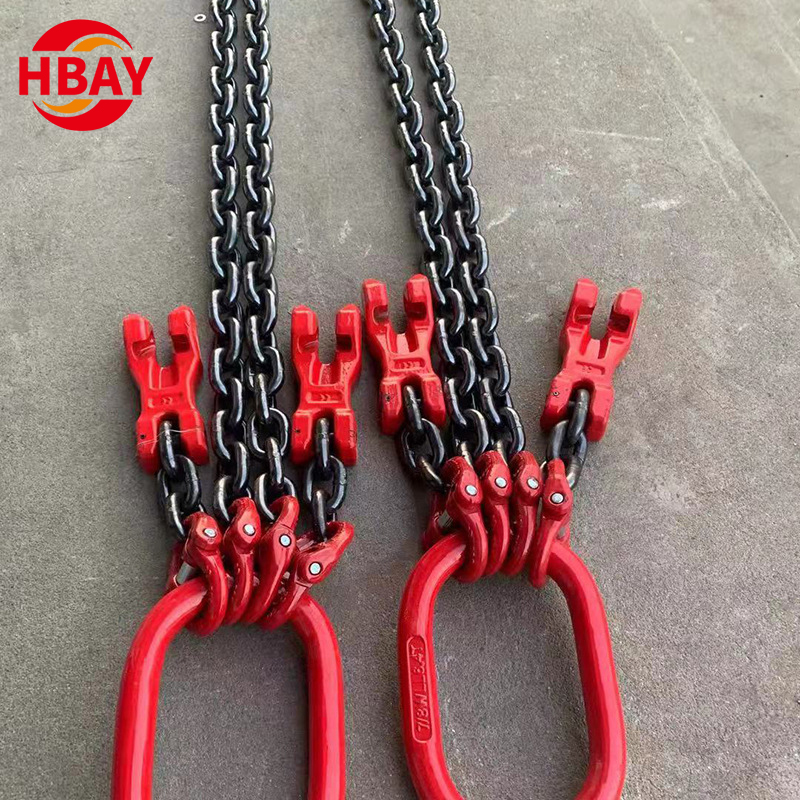 Rigging Four Leg Alloy Steel Lifting Chain Sling for Cargo Lifting