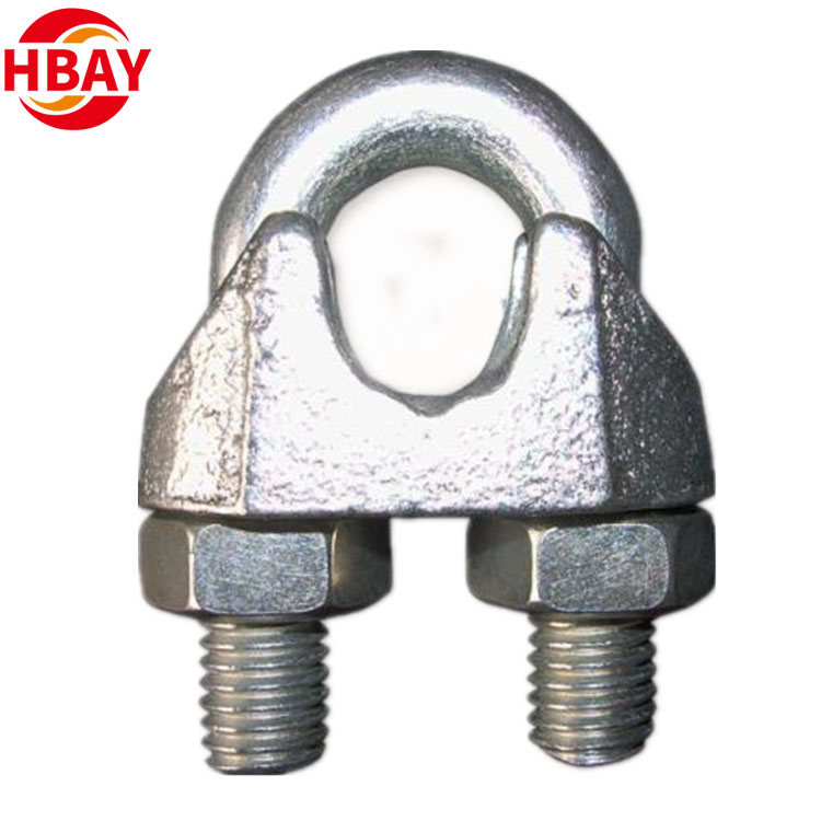 DIN741 Galvanized US Type Wire Rope Clips Malleable Wire Clamp