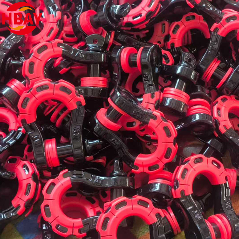 8T Off Road Vehicle Towing Bow Shackles U Type Shackle Sets for Mining Applications