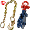 G70 Transport Binder Chain Link Chain with Clevis/Eye Grab Hooks Galvanized Welded Chain