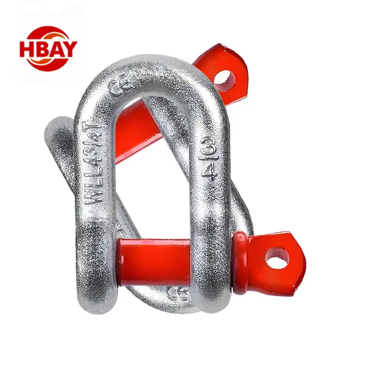 Rigging G210 Heavy-Duty Lifting D-Shackle for Off-Road Recovery Crane Shackle