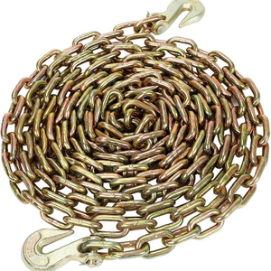 G70 Transport Binder Chain Link Chain with Clevis/Eye Grab Hooks Galvanized Welded Chain