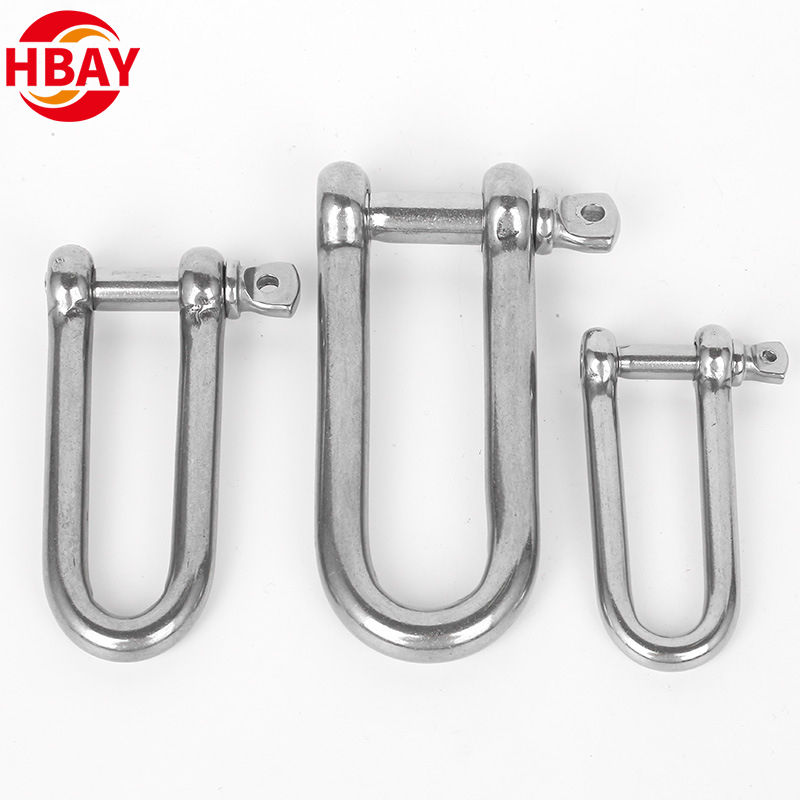 Rigging Stainless Steel D Type Shackles G210 Pin Chain Dee Shackle for Mining Lifting 