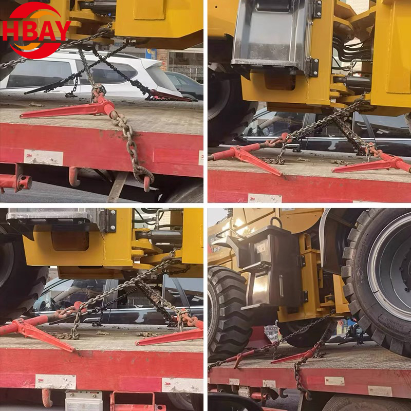 Red Forged Lever Chain Ratchet Type Load Binder Heavy Duty Load Binder