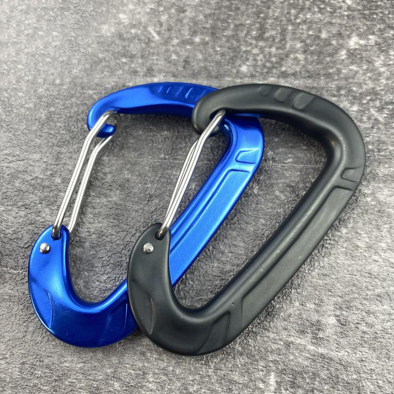 12KN Aluminium Snap Hook Carabiner Clips Outdoor Climbing Carabiners