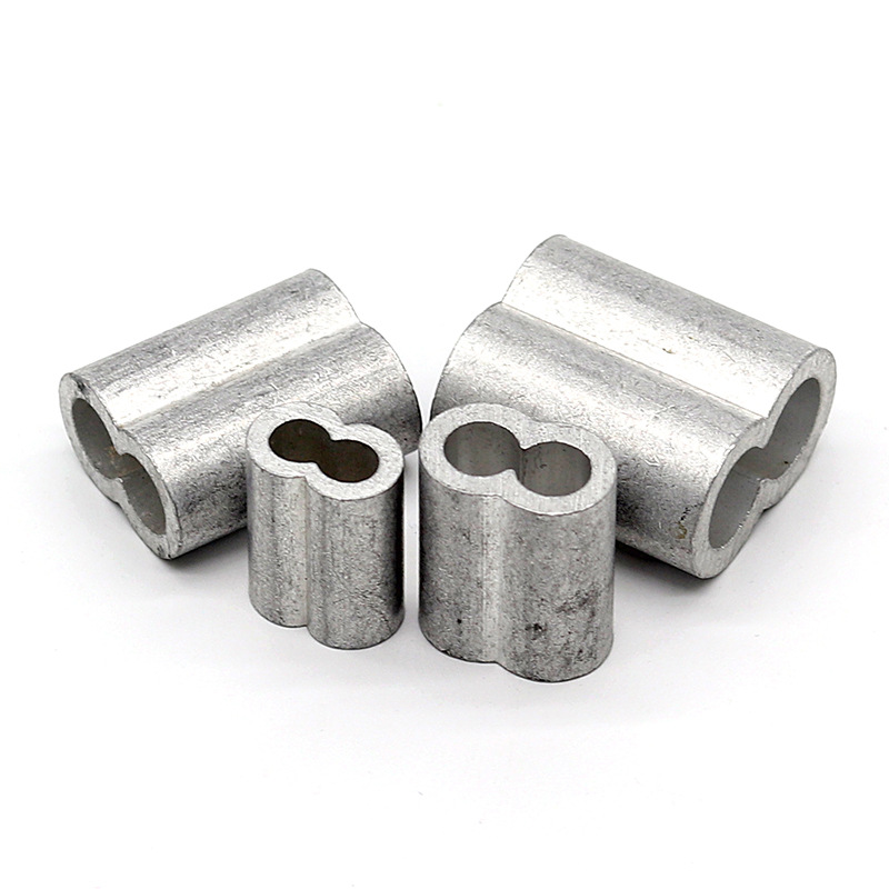  Rigging 8-shaped Aluminum Sleeve Double Hole Aluminum Sleeve for Wire Rope 