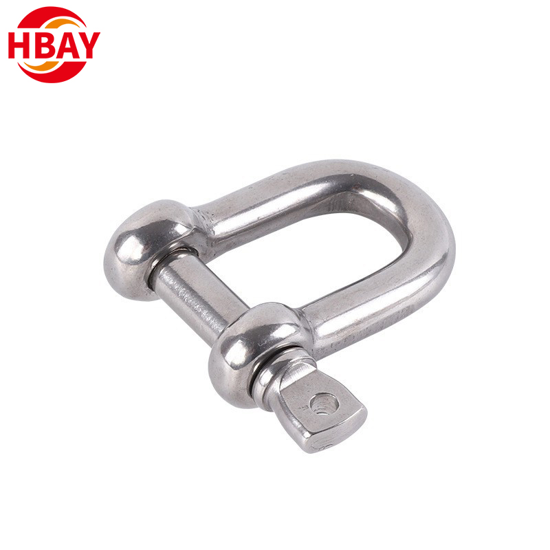 Rigging Stainless Steel D Type Shackles G210 Pin Chain Dee Shackle for Mining Lifting 