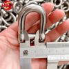 Rigging Hardware 304/316Stainless Steel Hexagon Pin Polished D Shackle European Type D Shackle
