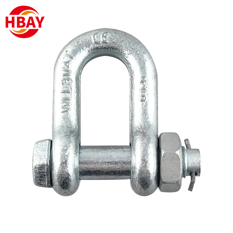Rigging G2150 Drop Forged US Type Dee Shackle with Safety Bolt Pin