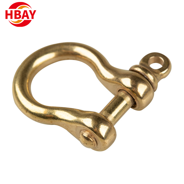 Solid Brass Clasps Brass Horseshoe Buckle D Type Copper Shackle DIY Leather Accessories 