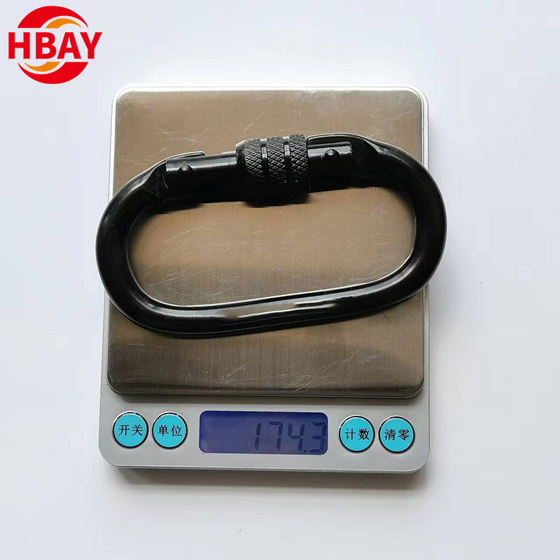 25KN Large Carabiner Oval Carabiner Climbing Steel Snap Hook Clip Buckle