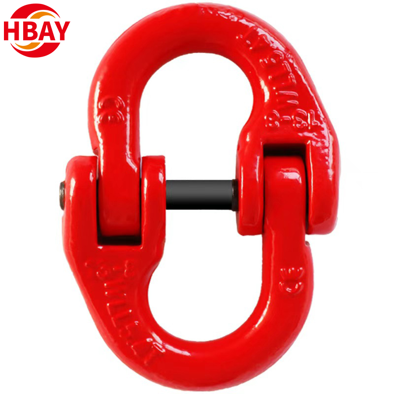 Heavy - Duty G80 Alloy Steel Connecting Link Double Ring Butterfly Buckle for Rigging & Lifting