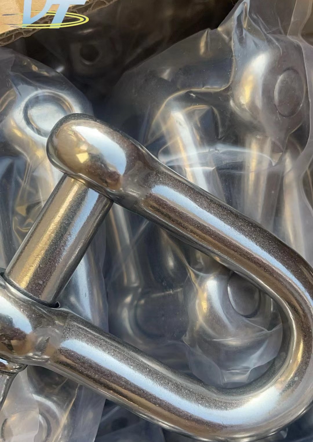 Rigging Stainless Steel D Type Shackles G210 Pin Chain Dee Shackle for Mining Lifting 