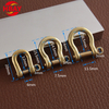 Solid Brass Clasps Brass Horseshoe Buckle D Type Copper Shackle DIY Leather Accessories 