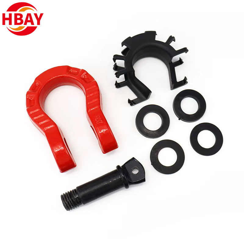 8T Off Road Vehicle Towing Bow Shackles U Type Shackle Sets for Mining Applications