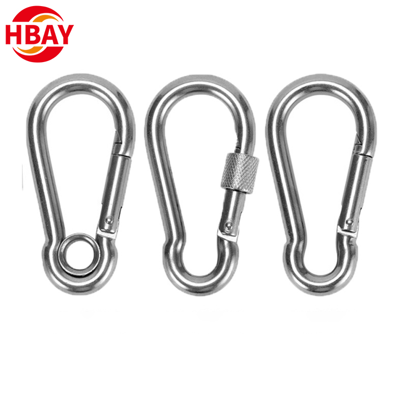 Din5299 304 Stainless Steel spring Snap Hook Carabiner Clip