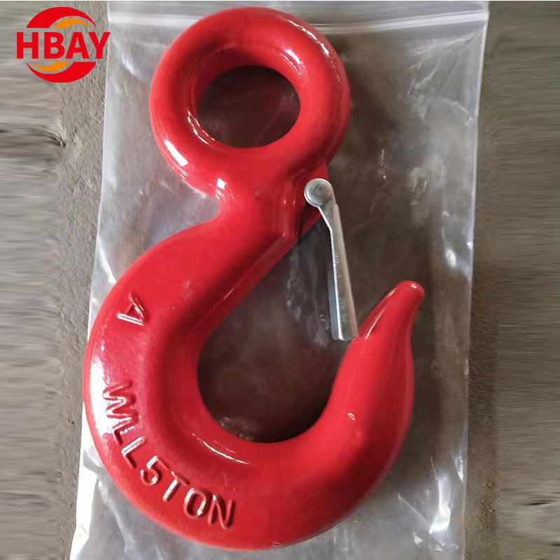 320A Drop Forged Carbon Steel Eye Hook with Safety Latch