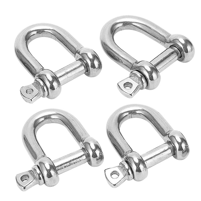 Rigging Stainless Steel D Type Shackles G210 Pin Chain Dee Shackle for Mining Lifting 