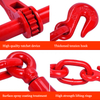 Red Forged Lever Chain Ratchet Type Load Binder Heavy Duty Load Binder