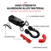 Off-road Vehicle Towing Shackle Hitch Receiver Kit Hitch With 3/4 Bow Towing D Ring Shackle