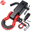 Off-road Vehicle Towing Shackle Hitch Receiver Kit Hitch With 3/4 Bow Towing D Ring Shackle