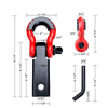 Off-road Vehicle Towing Shackle Hitch Receiver Kit Hitch With 3/4 Bow Towing D Ring Shackle