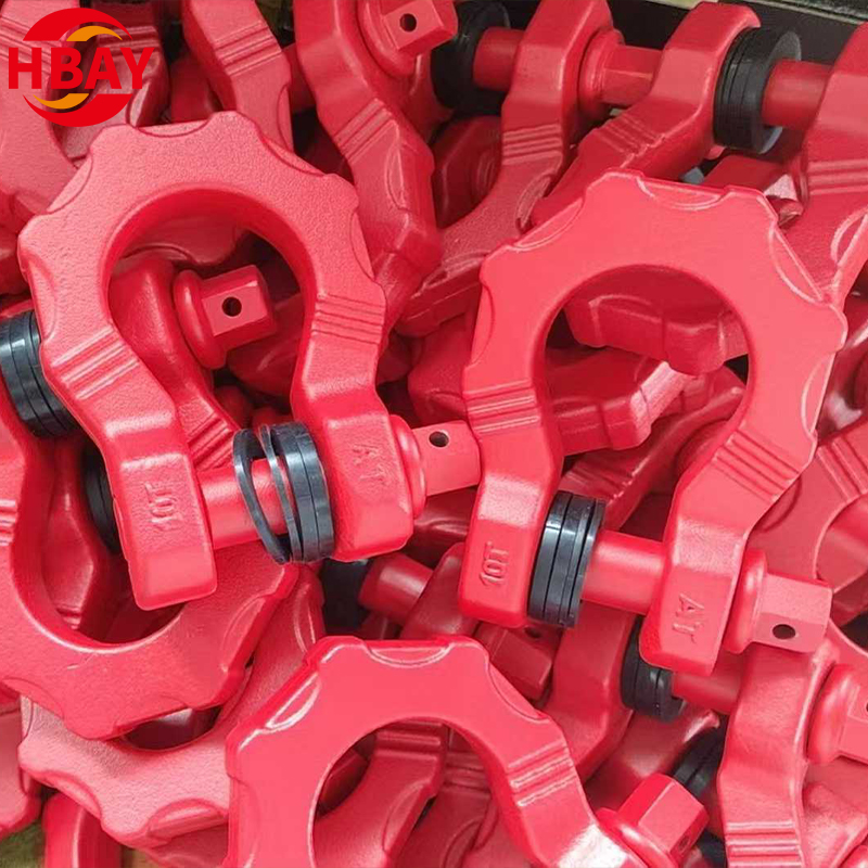 8T Off Road Vehicle Towing Bow Shackles U Type Shackle Sets for Mining Applications