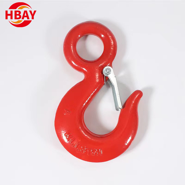 320A Drop Forged Carbon Steel Eye Hook with Safety Latch