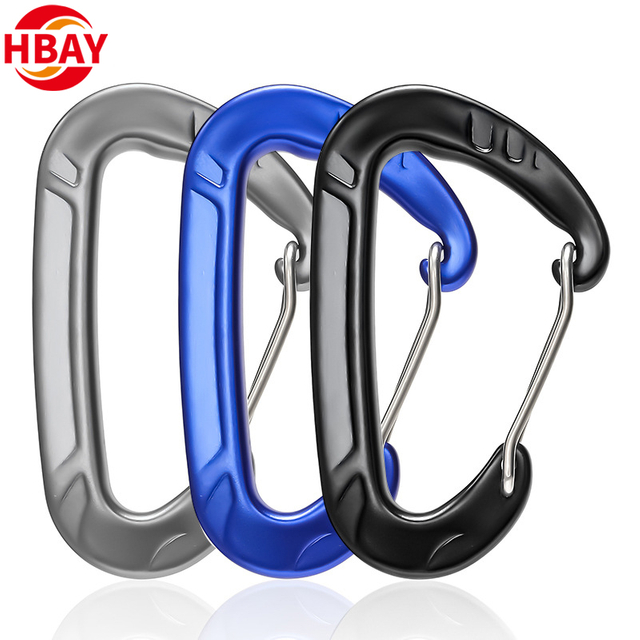 12KN Aluminium Snap Hook Carabiner Clips Outdoor Climbing Carabiners