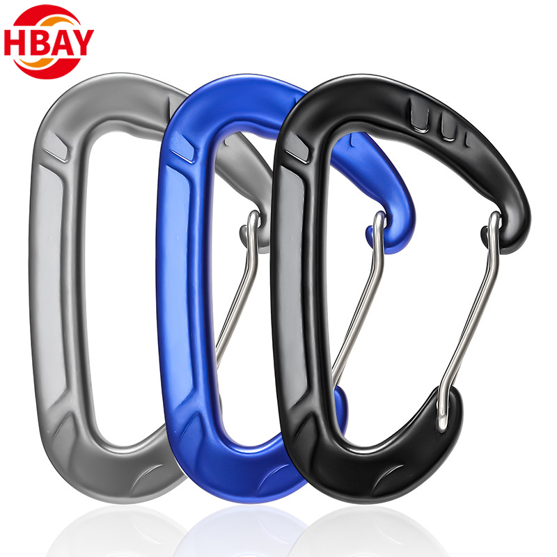 12KN Aluminium Snap Hook Carabiner Clips Outdoor Climbing Carabiners