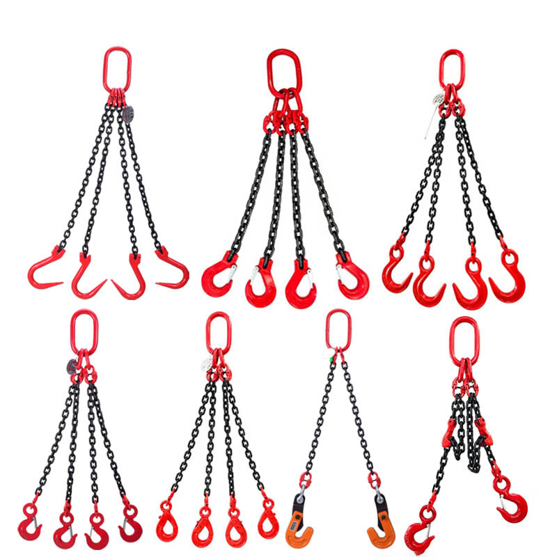 Various configurations of G80 Heavy-Duty Mining Lifting Hooks